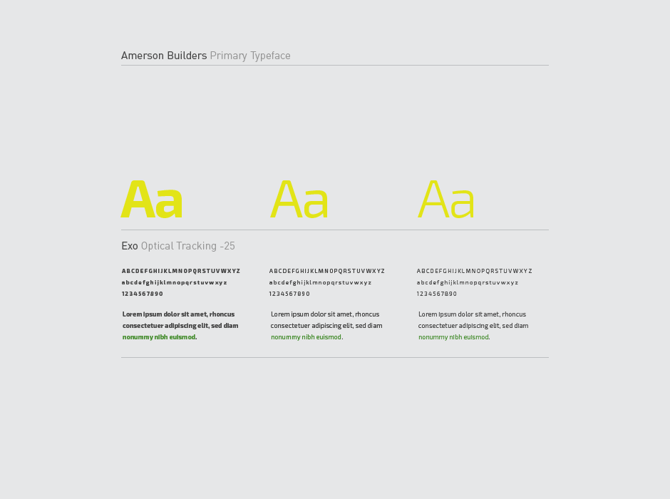 Amerson Builders Logo Typography
