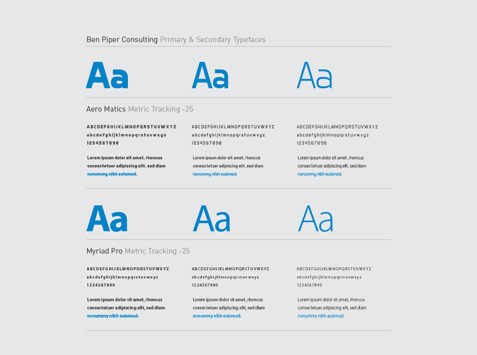Ben Piper Consulting Logo Typography