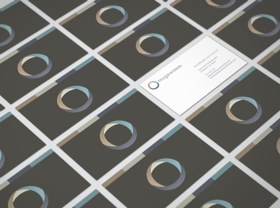 Morgan Interiors Identity Business Cards