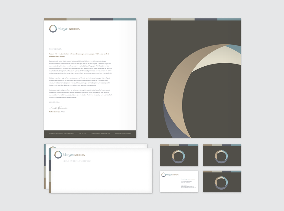 Morgan Interiors Identity Stationery