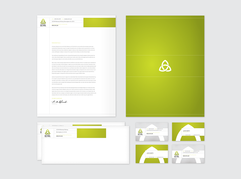 Octril Identity Stationery