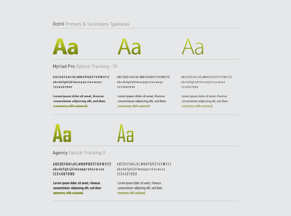 Octril Identity Typography