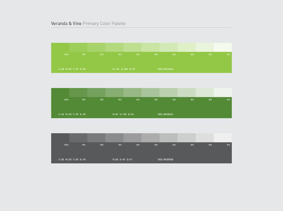 Veranda & Vine Logo Color Palette