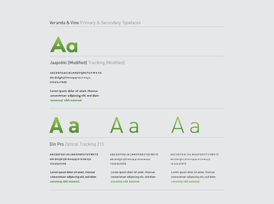 Veranda & Vine Logo Typography