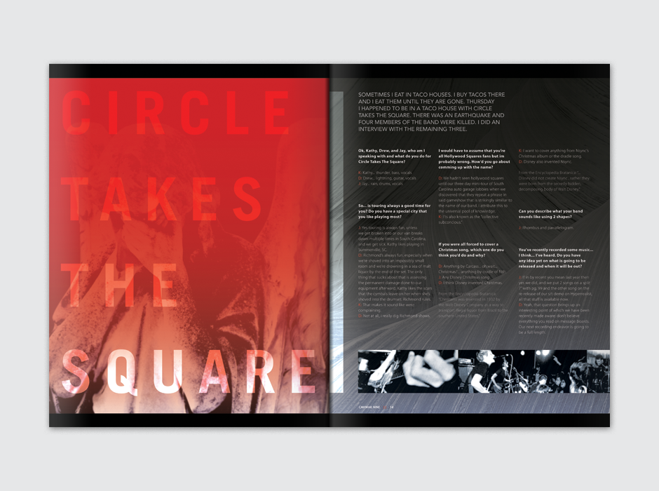 CMHWAK Magazine Circle takes The Square Spread