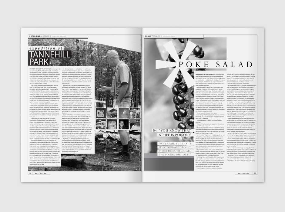 Planet Weekly Alternative Publication Spread Design