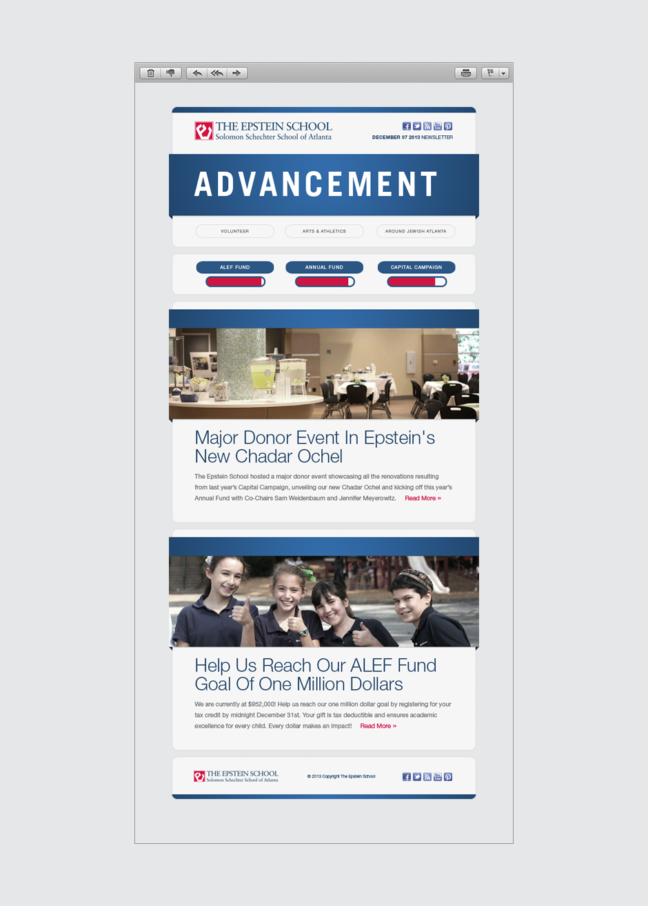 The Epstein School Newsletter Series Advancement