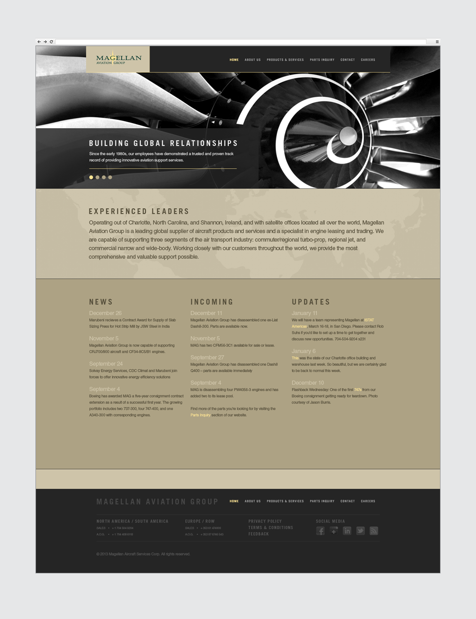 Magellan Aviation Group Website Design